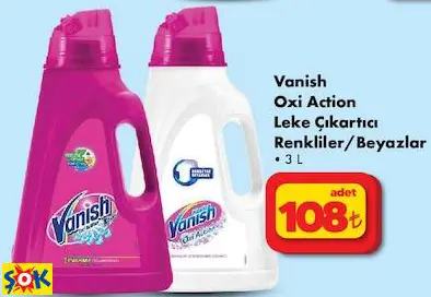 VANİSH OXİ ACTİON LEKE ÇIKARTICI RENKLİLER/BEYAZLAR